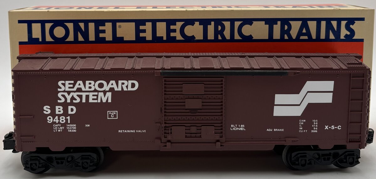 Lionel 6-9481 O Gauge Seaboard System Boxcar EX/Box