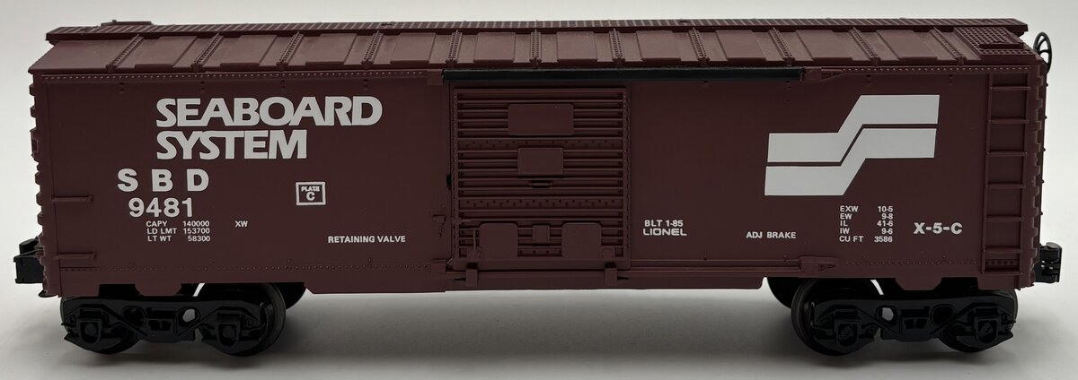 Lionel 6-9481 O Gauge Seaboard System Boxcar EX/Box
