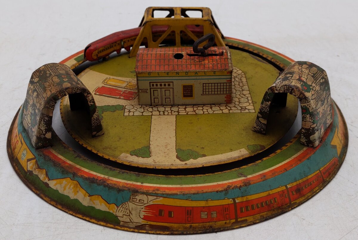 Marx Vintage Aluminum Windup Train Toy