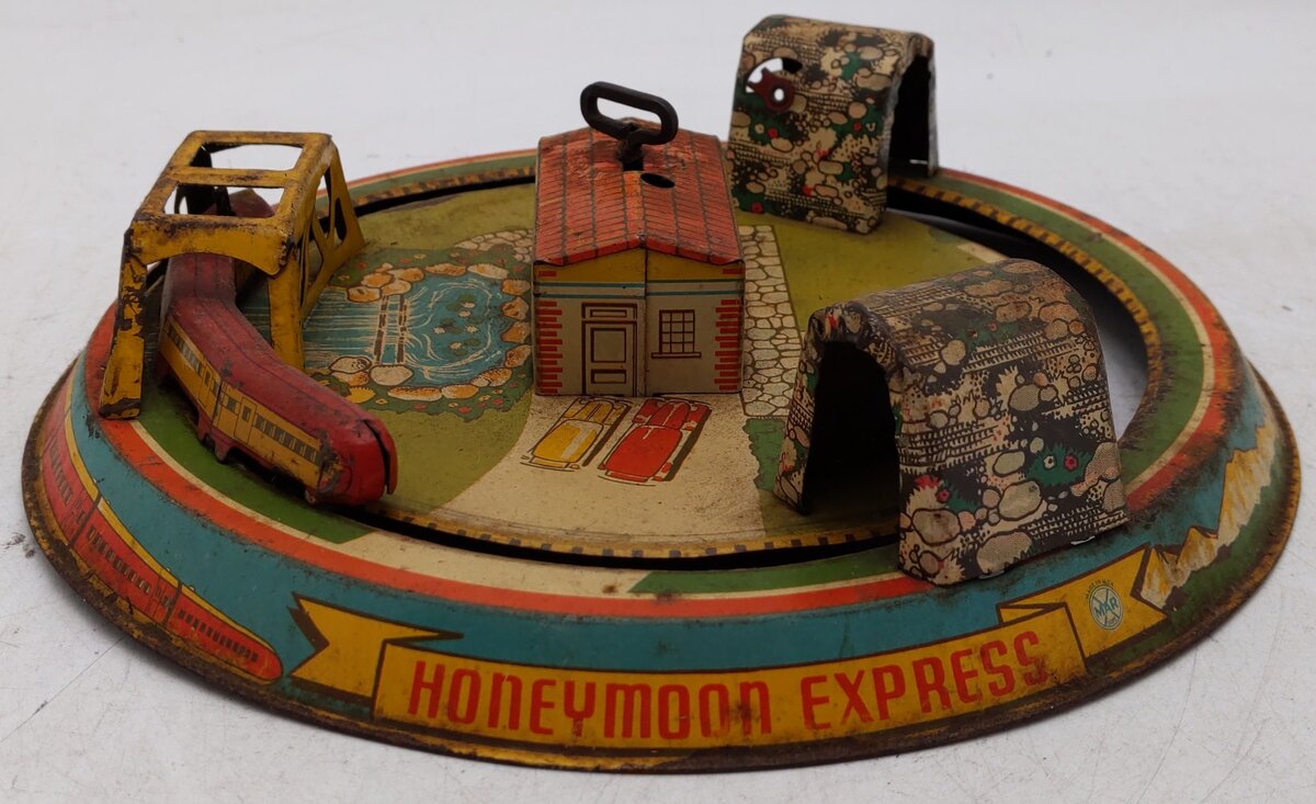 Marx Vintage Aluminum Windup Train Toy