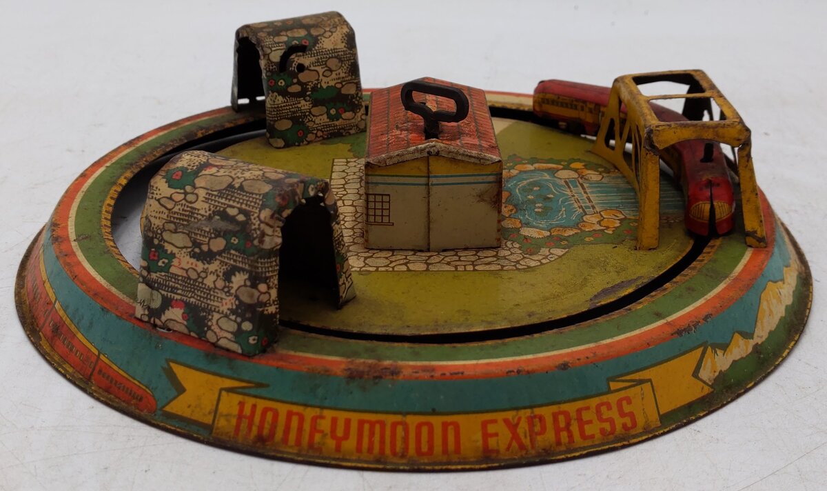 Marx Vintage Aluminum Windup Train Toy