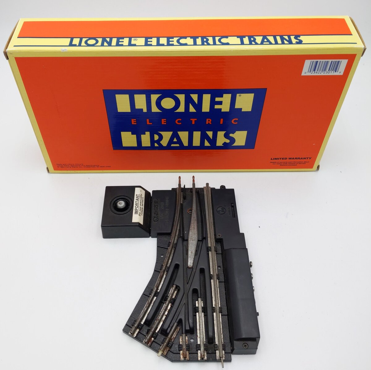 Lionel 6-23011 O31 Right Hand Remote Control Switch Turnout VG/Box
