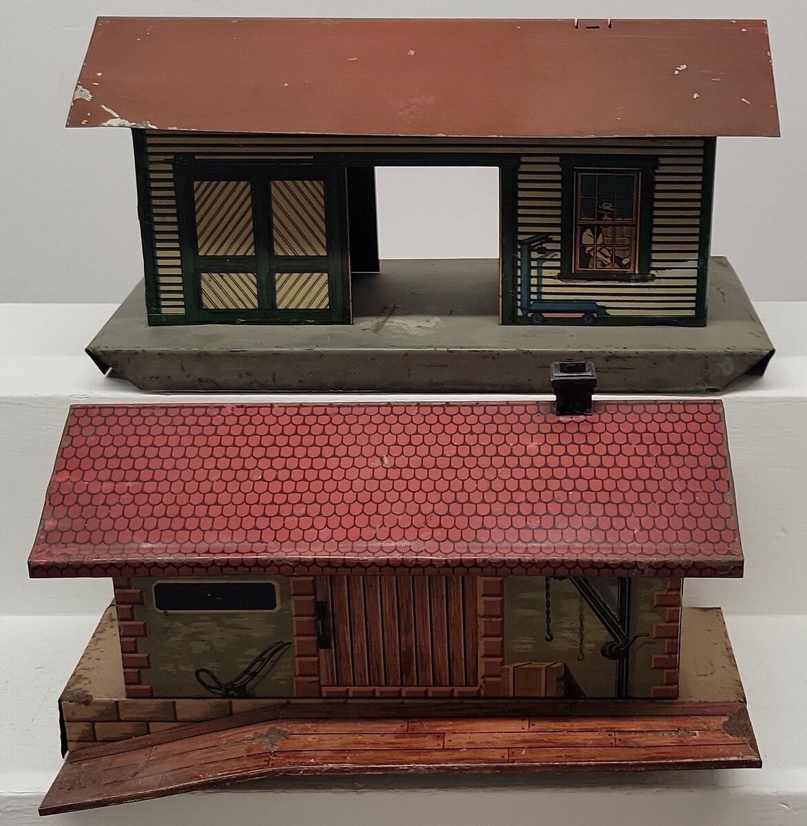 Bing & Ives Tinplate Lithographed Stations [2]