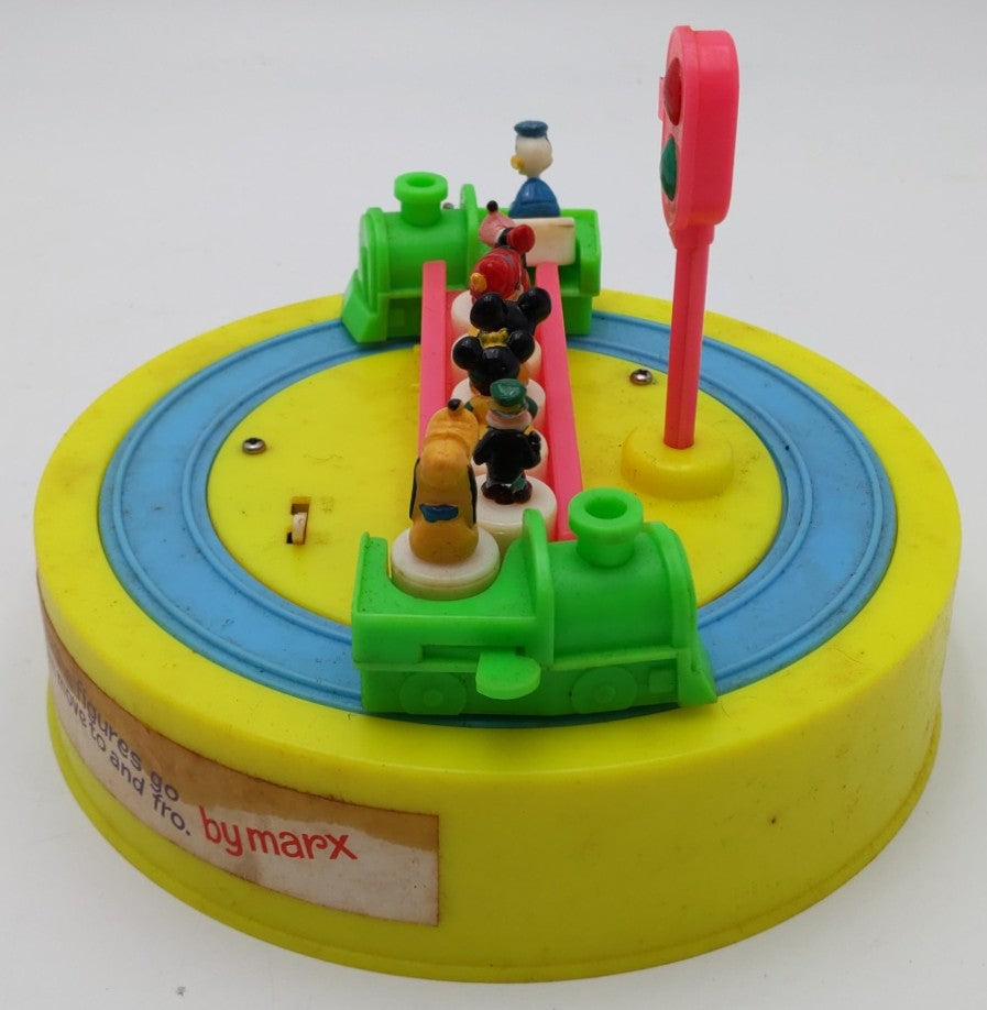 Marx Vintage Walt Disney Disneyland Battery Operated Transfer Train Windup Toy/Box