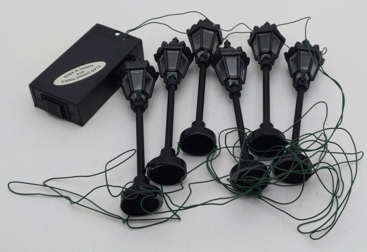 Carol Wright Gifts W9E Vintage Street Lamps [Set of 6] EX/Box