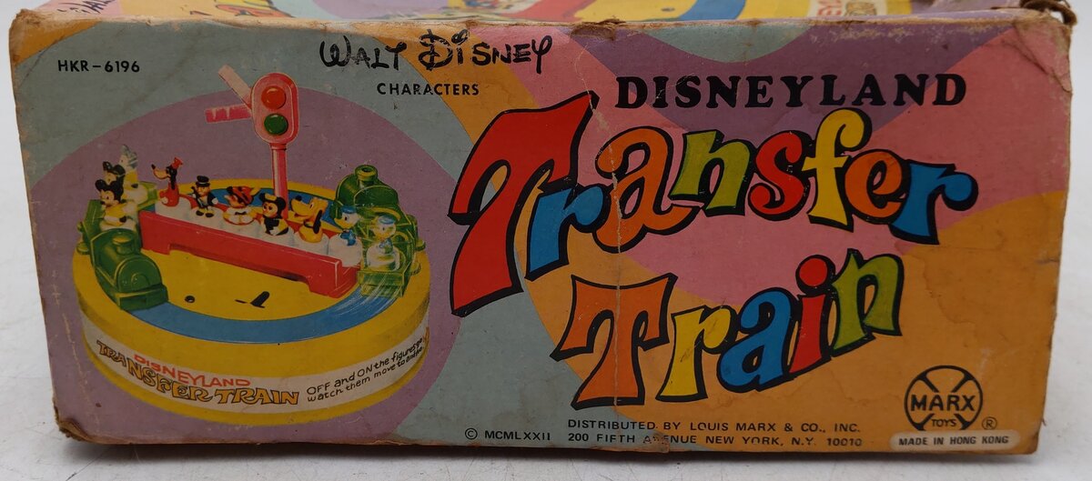 Marx Vintage Disneyland Transfer Train Windup Train Toy VG/Box