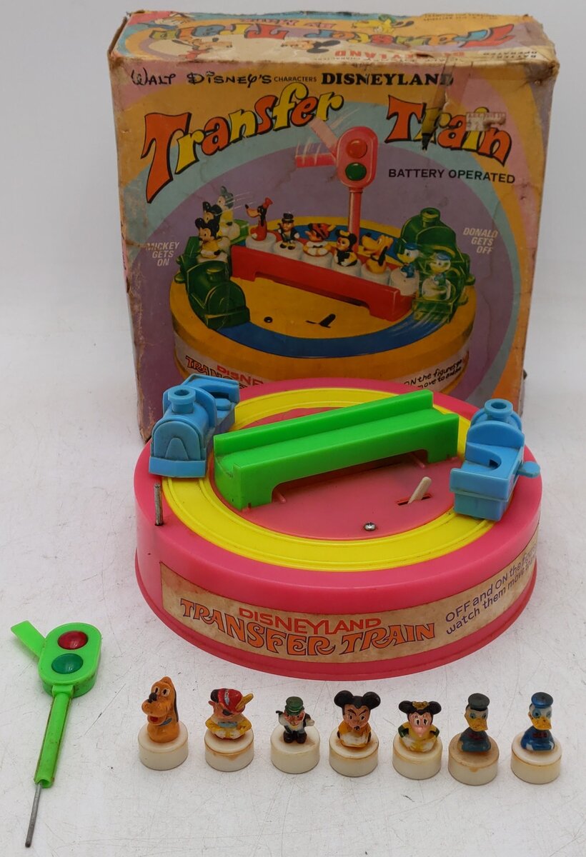 Marx Vintage Disneyland Transfer Train Windup Train Toy VG/Box