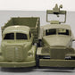 Marx Vintage O U.S. Army Tinplate Buildings w/Plastic Trucks & Soldiers [6] VG