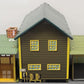 Marx Vintage O U.S. Army Tinplate Buildings w/Plastic Trucks & Soldiers [6] VG