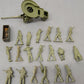 Marx Vintage O U.S. Army Tinplate Buildings w/Plastic Trucks & Soldiers [6] VG