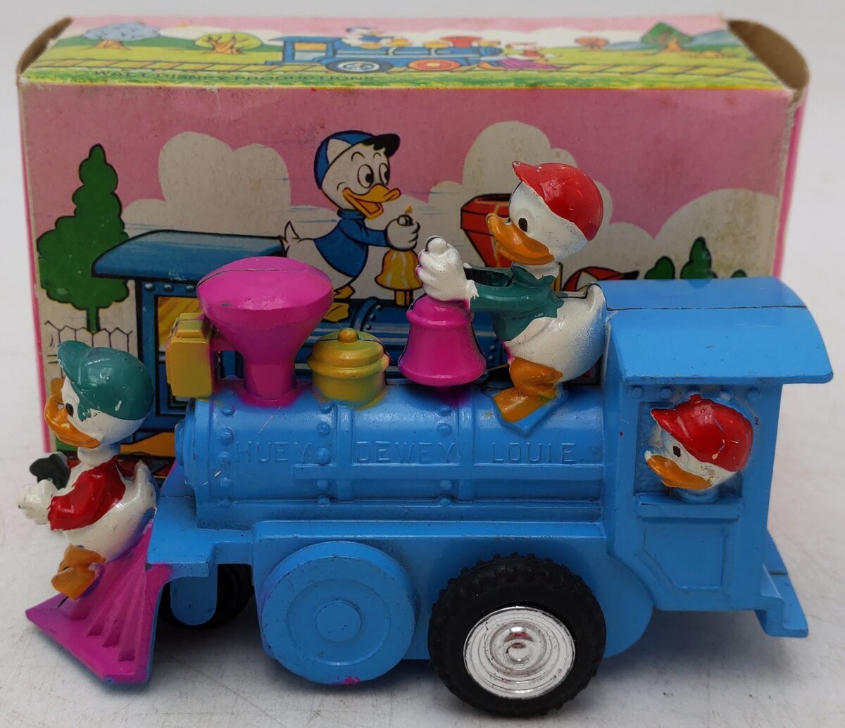 Marx Vintage Disney Friction Steam Locomotive Toy VG/Box