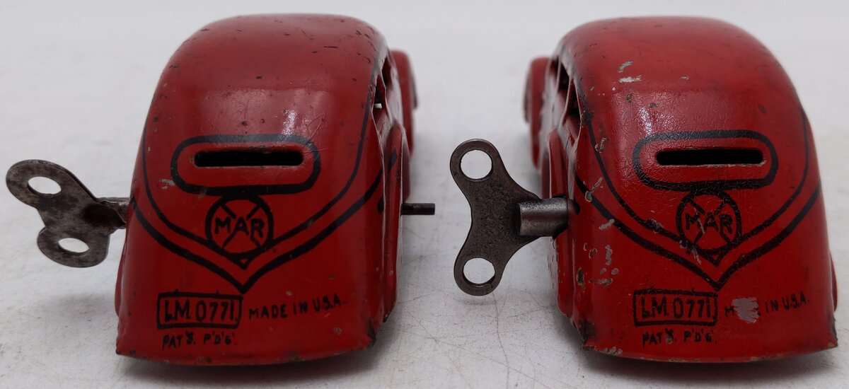 Marx Vintage Tricky Fire Chief Where's the Fire Wind Up Car Toy VG