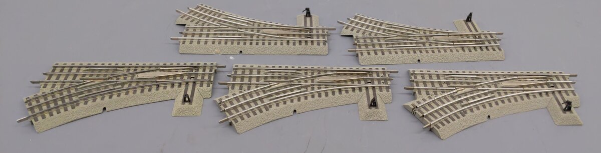 Lionel 6-12017 6-12018 O Assorted Manual Left and Right Hand Turnouts [5] EX