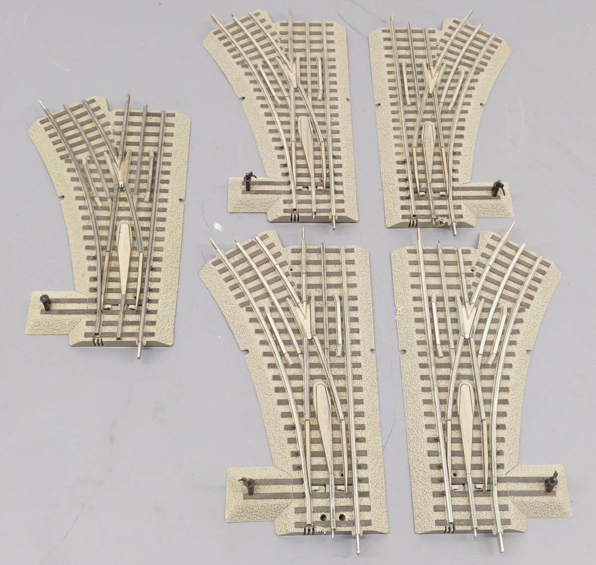 Lionel 6-12017 6-12018 O Assorted Manual Left and Right Hand Turnouts [5] EX