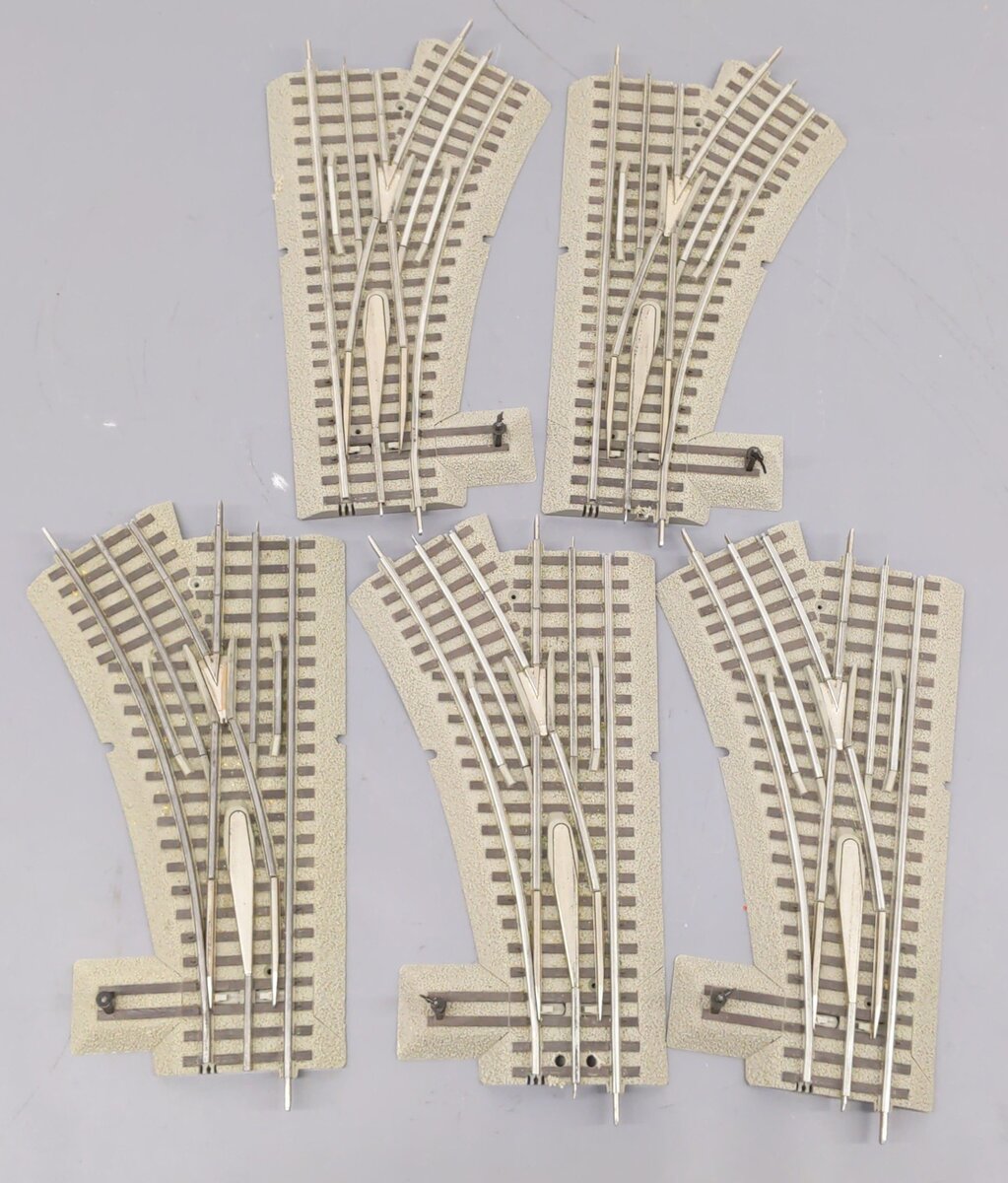 Lionel 6-12017 6-12018 O Assorted Manual Left and Right Hand Turnouts [5] EX