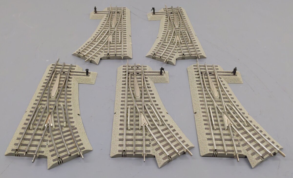Lionel 6-12017 6-12018 O Assorted Manual Left and Right Hand Turnouts [5] EX