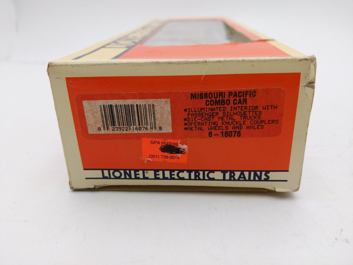 Lionel 6-16078 O Gauge Missouri Pacific Passenger Car #7805 VG