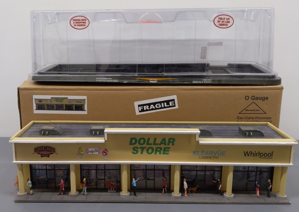 Menards 279-4846 O Gauge Strip Mall Shopping Center EX/Box