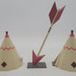 Bachmann 35205 HO Teepee Hotel 2 Teepees w/Arrow Built Up EX/Box