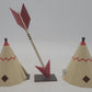 Bachmann 35205 HO Teepee Hotel 2 Teepees w/Arrow Built Up EX/Box