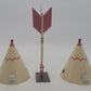 Bachmann 35205 HO Teepee Hotel 2 Teepees w/Arrow Built Up EX/Box
