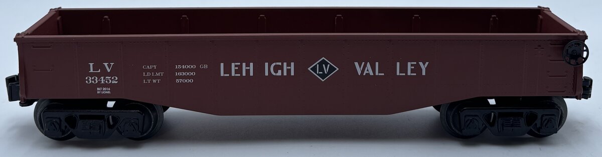 Lionel O gauge Lehigh Valley Gondola #33452 LN