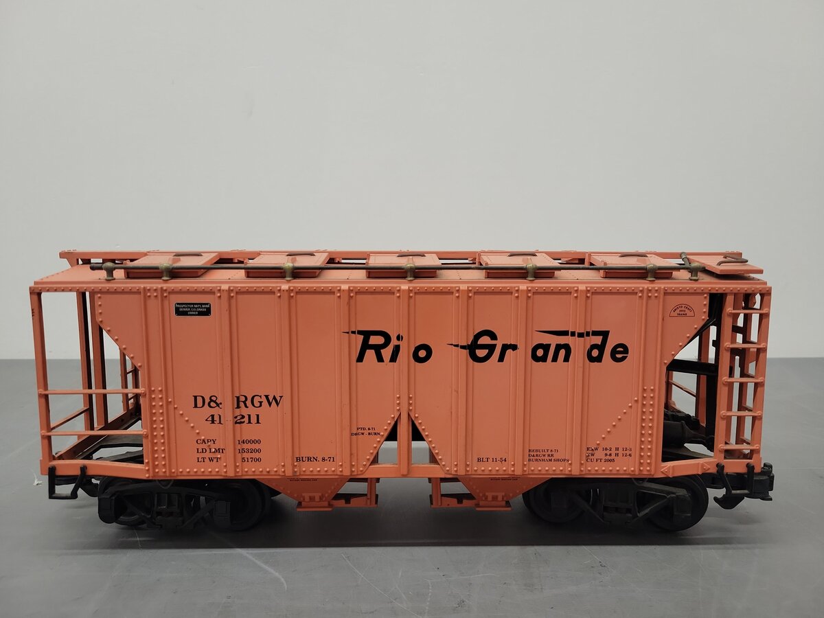 Aristo-Craft 41211 G Gauge Rio Grande 2 Bay Covered Hopper
