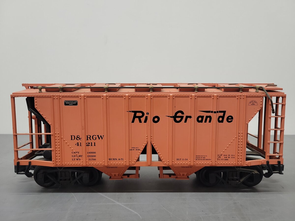 Aristo-Craft 41211 G Gauge Rio Grande 2 Bay Covered Hopper
