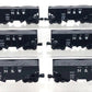 MTH 20-90340 O Norfolk & Western Premier Fish Belly Hopper Car Set (Set of 6) LN