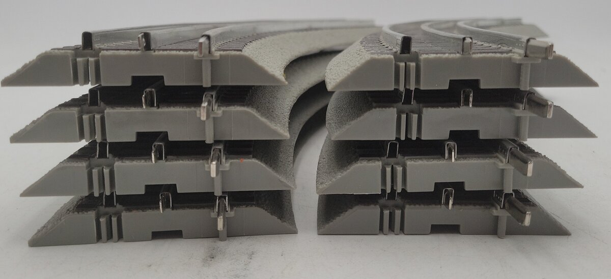 Lionel 6-12015 O FasTrack O36 45-Degree Curved Track (8) EX