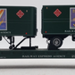 MTH 20-98599 O Gauge Railway Express Agency Flat Car #23089 w/ 2 PUP Trailers EX