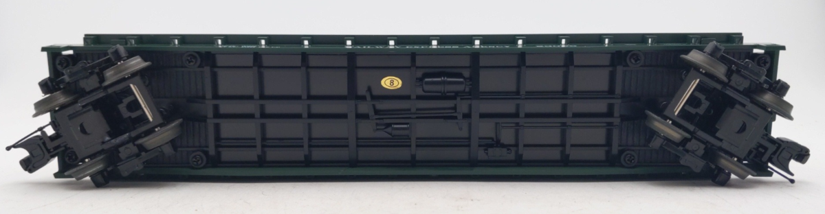 MTH 20-98599 O Gauge Railway Express Agency Flat Car #23089 w/ 2 PUP Trailers EX