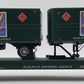 MTH 20-98599 O Gauge Railway Express Agency Flat Car #23089 w/ 2 PUP Trailers EX