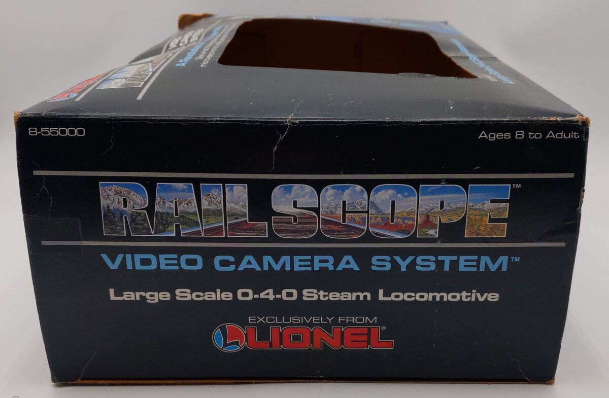 Lionel 8-55000 G Scale 0-4-0 Steam Locomotive w/Railscope Video Camera #5000 LN/Box