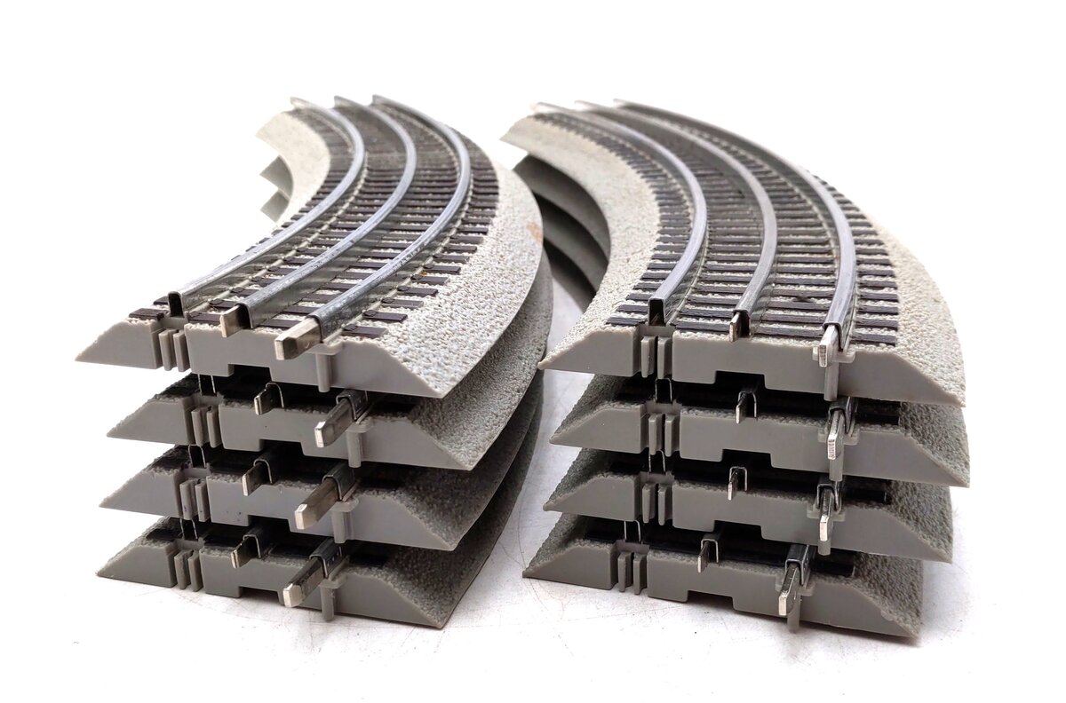 Lionel 6-12015 O FasTrack O36 45-Degree Curved Track (8) EX