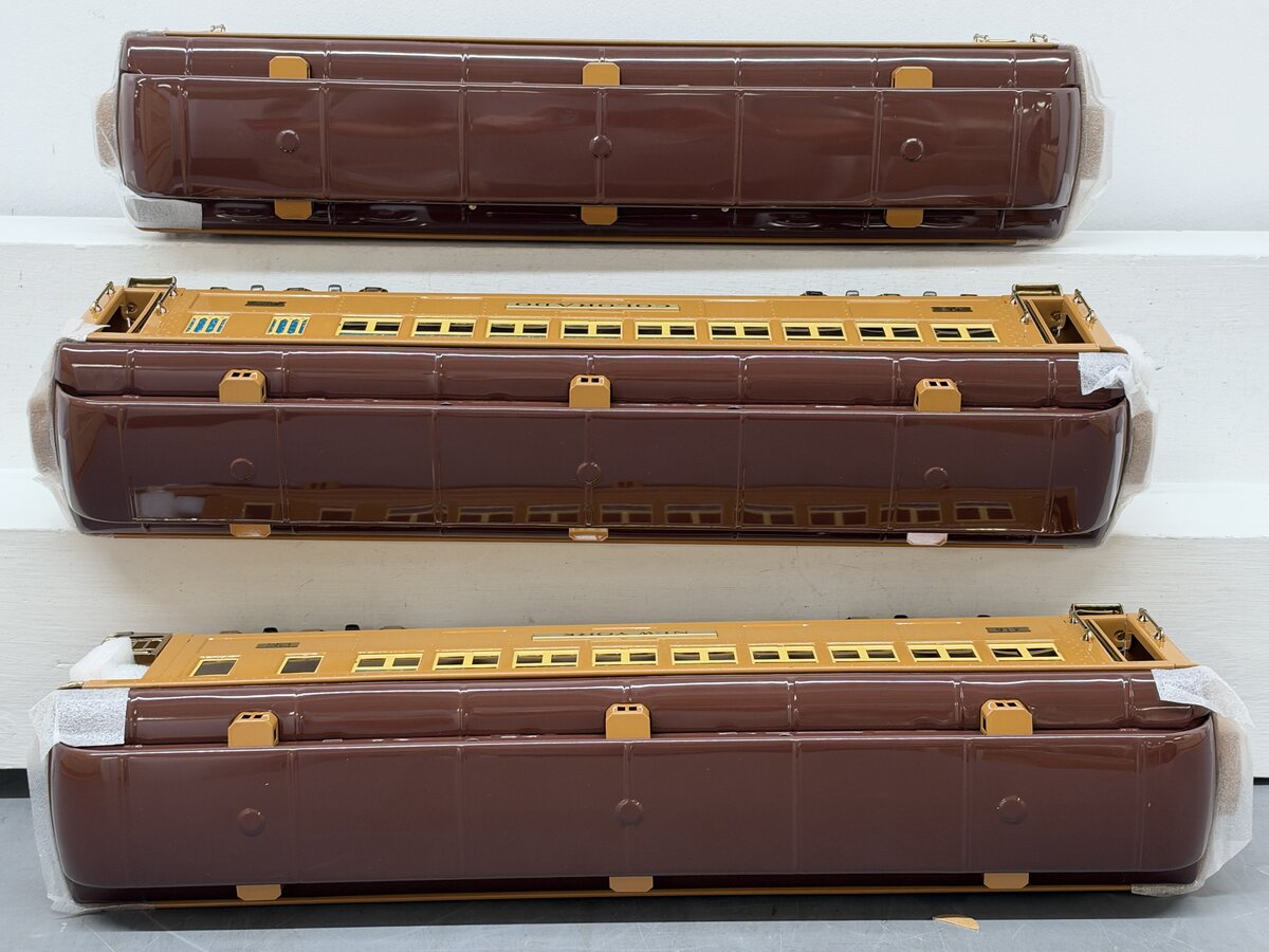 MTH 11-40027 St. Gauge Two-Tone Brown State Passenger 3 Car Set EX/Box