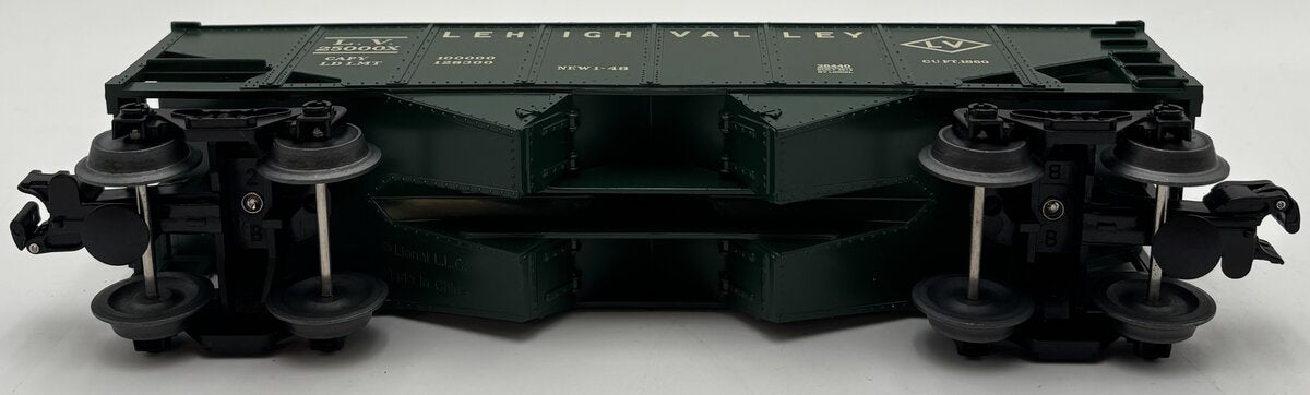 Lionel 6-26440 O Gauge Lehigh Valley 2-Bay Hopper w/ Coal Load #25000X EX