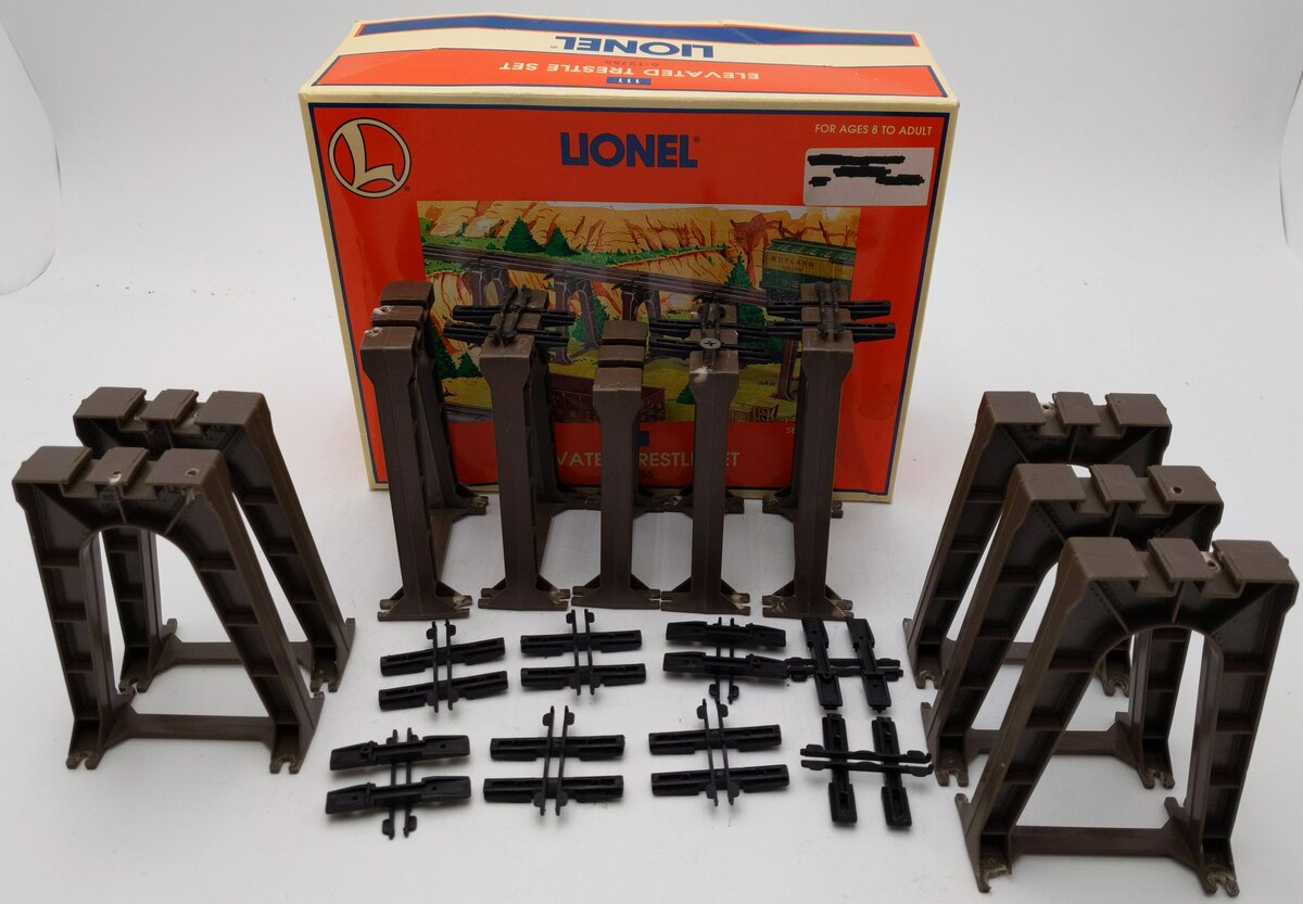 Lionel 6-12755 O Gauge Elevated Trestle Set (Set of 10) EX/Box