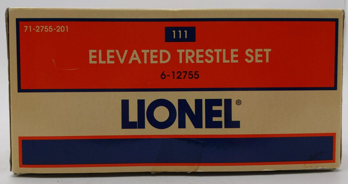 Lionel 6-12755 O Gauge Elevated Trestle Set (Set of 10) EX/Box