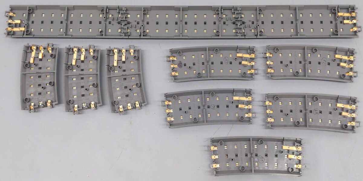 MTH RealTrax Assorted Hollow Rail Tracks: 40-1049, 40-1045, 40-1019 [9] EX