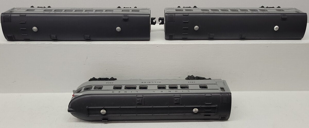 Lionel Vintage O Lionel Lines Illuminated Passenger Cars 2421, 2422, 2423 [3] VG