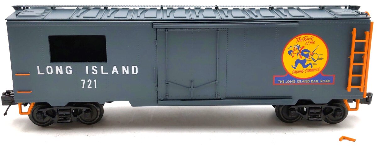 MTH 20-94745 O Gauge Long Island 40' Steel Sided Power Meter Car #721 EX/Box