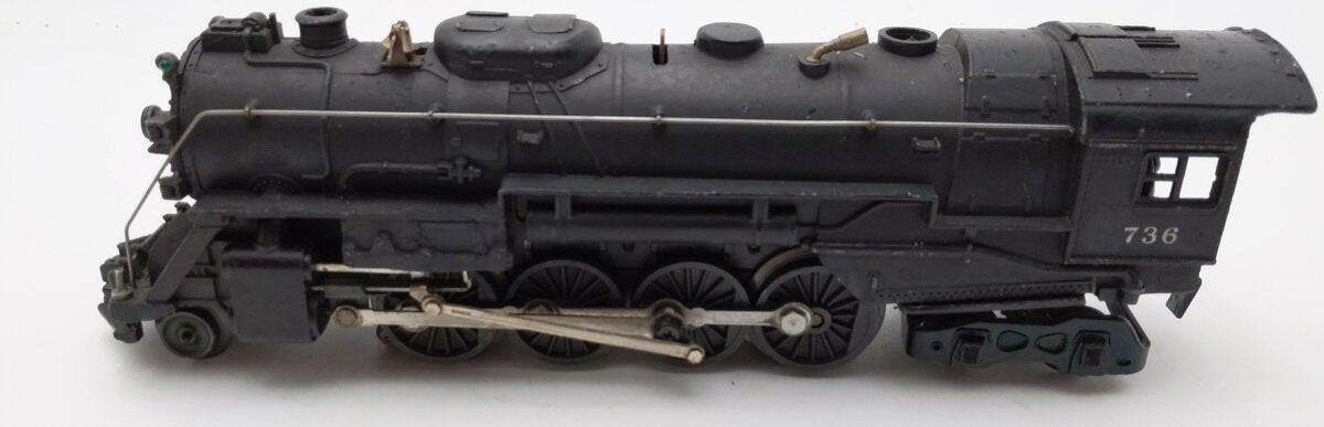 Lionel 736 Vintage O 2-8-4 Berkshire Steam Locomotive VG