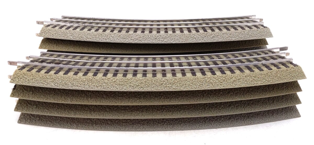 Lionel 6-12043 FasTrack O48 Curved Track (9) VG