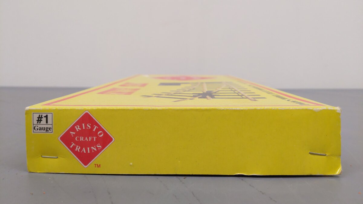 Aristo-Craft 11215 G Euro Brass Left Hand Remote Switch Turnout EX/Box