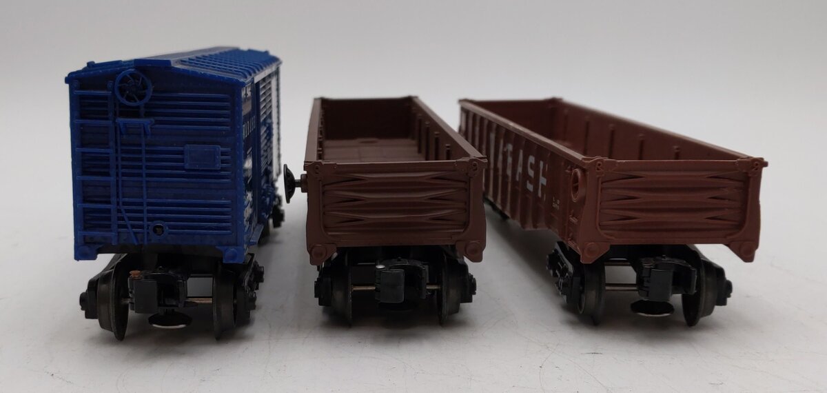 Lionel O Gauge Assorted Freight Cars: 6-16309, 6-26379, and 6-16201 [3] VG
