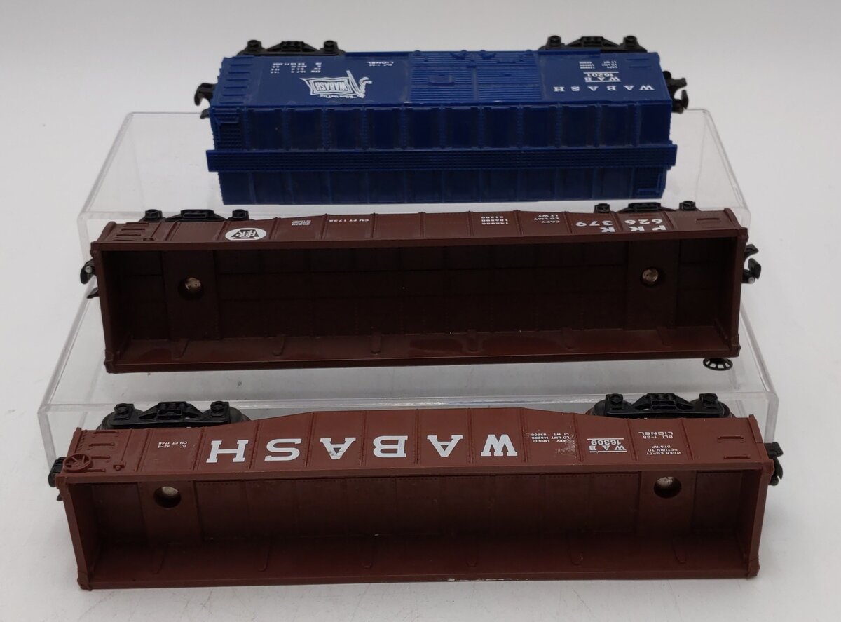 Lionel O Gauge Assorted Freight Cars: 6-16309, 6-26379, and 6-16201 [3] VG
