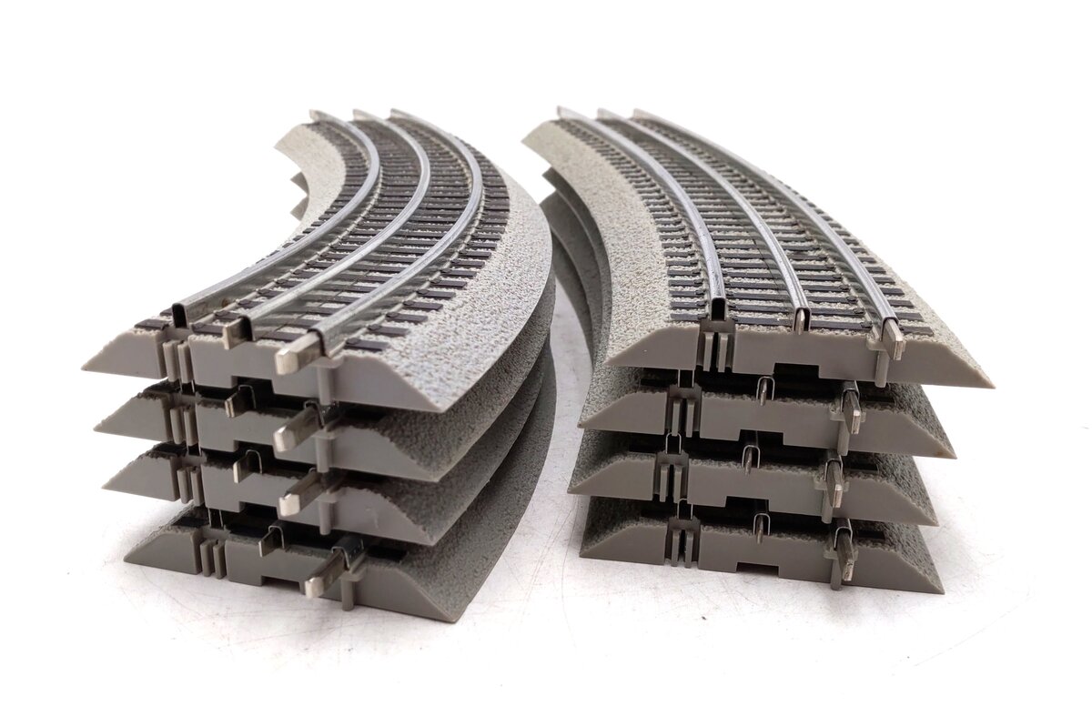 Lionel O Assorted Curved Track Sections: 6-12041, 6-12015 [8] EX