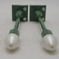 MTH 30-1079 O Baked Enamel Finish Pea Green 2-Street Lamp Set (Packs of 2) LN/Box