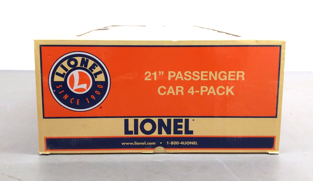 Lionel 1927010 O Gauge Santa Fe 21" Passenger Cars (Set of 4) EX/Box